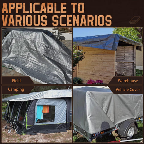Spacever 12 mil thick tarp offers durable weatherproof coverage in different climates.