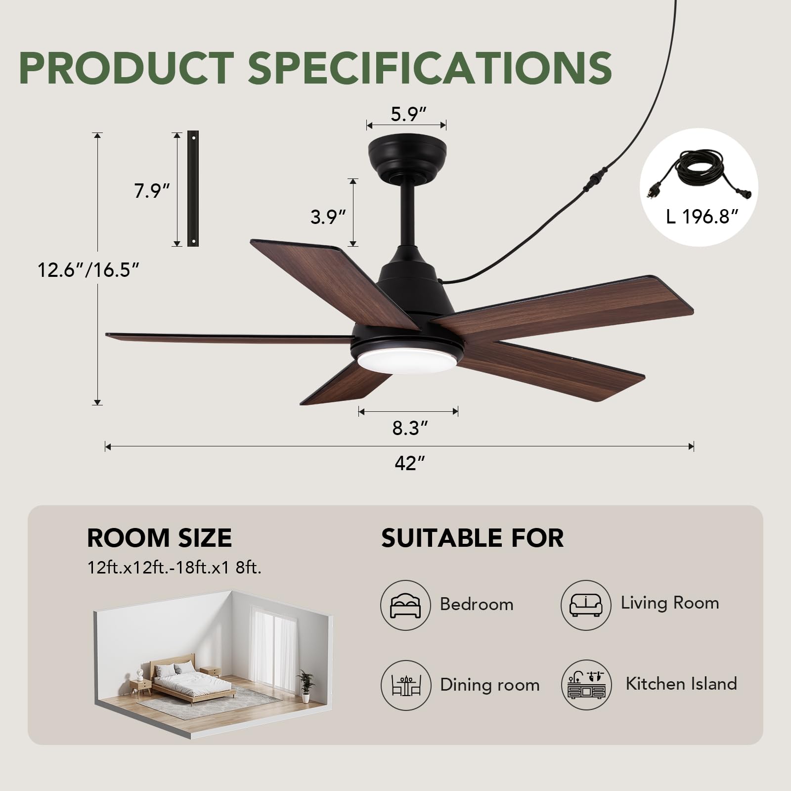 SPACORA installation options graphic showing plug-in design for simple mounting