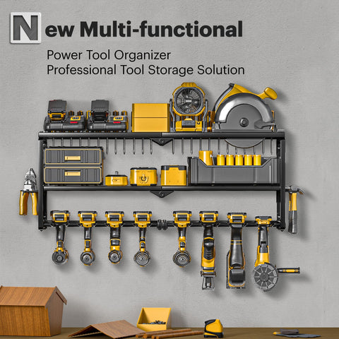 Spampur eight-drill holder keeps cordless drills within reach