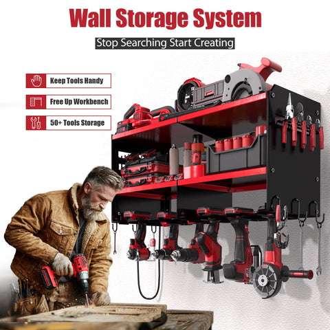 Spampur battery bin and screw storage area keeps small parts organized.