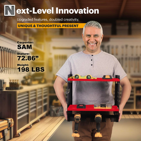 Spampur heavy-duty metal frame supports up to 100 pounds for gear.