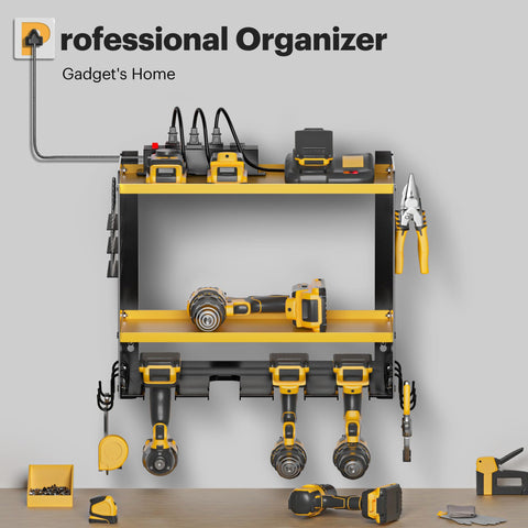 Spampur six hooks neatly organize tapes, wrenches, and tools.