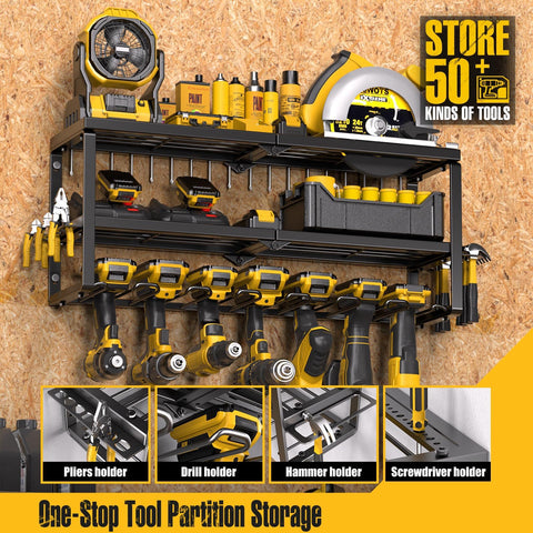 Spampur screwdriver organizer wall mount reduces clutter and speeds bit access