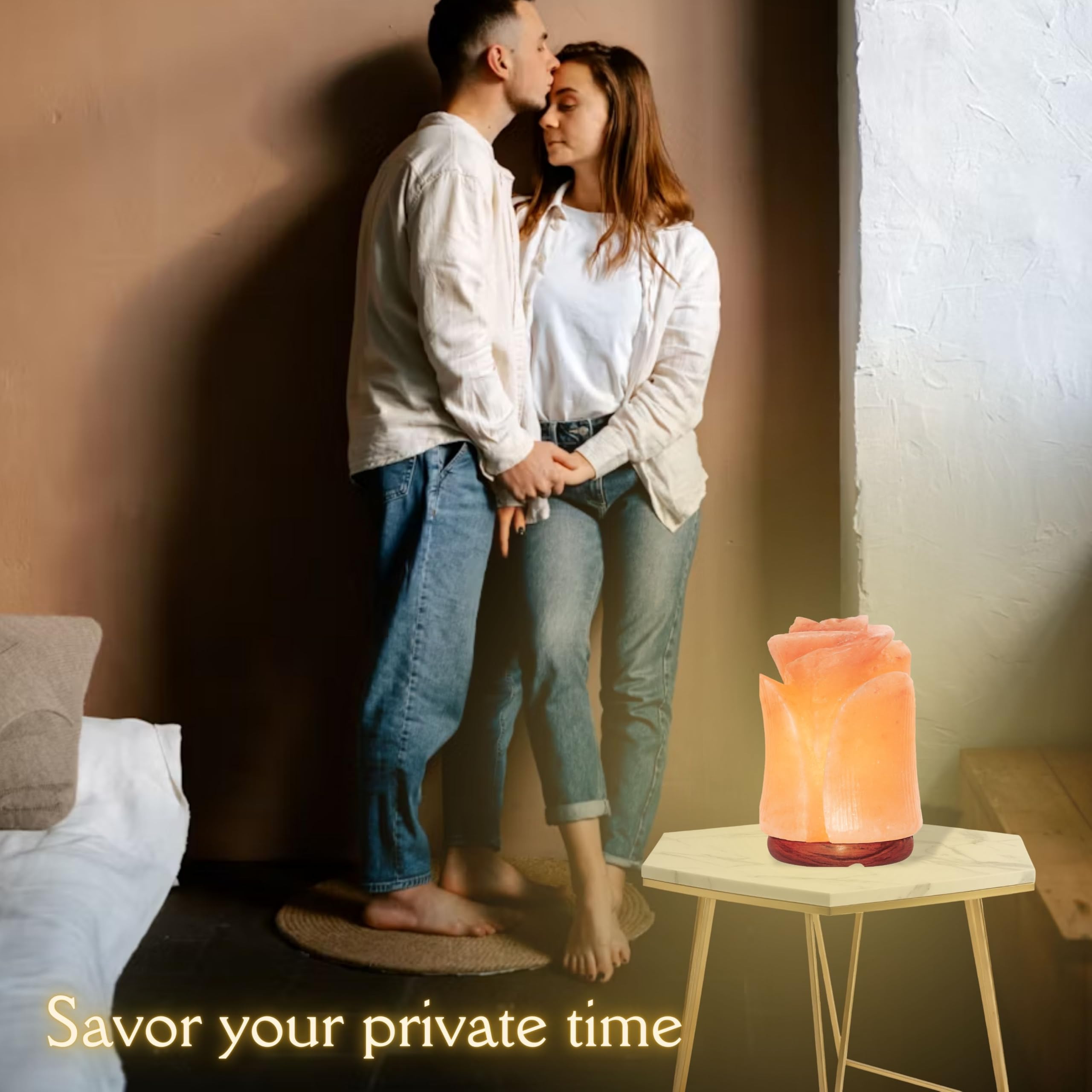 Spantik bedroom night light creates calming atmosphere for rest.