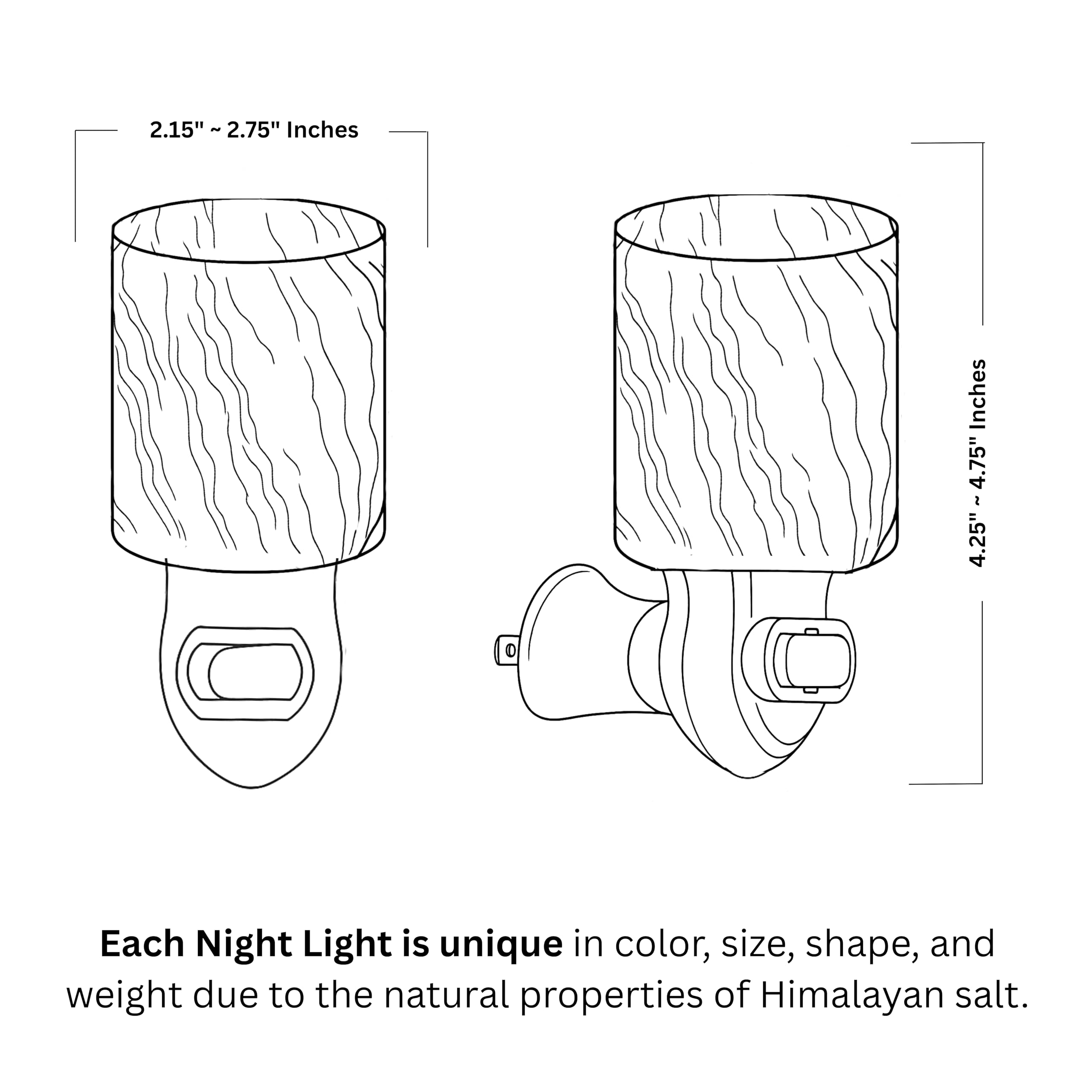 Compact Spantik night light design fits tight spaces without blocking outlets