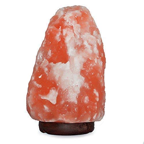 Spantik Himalayan Salt Lamp amber glow enhances room design.