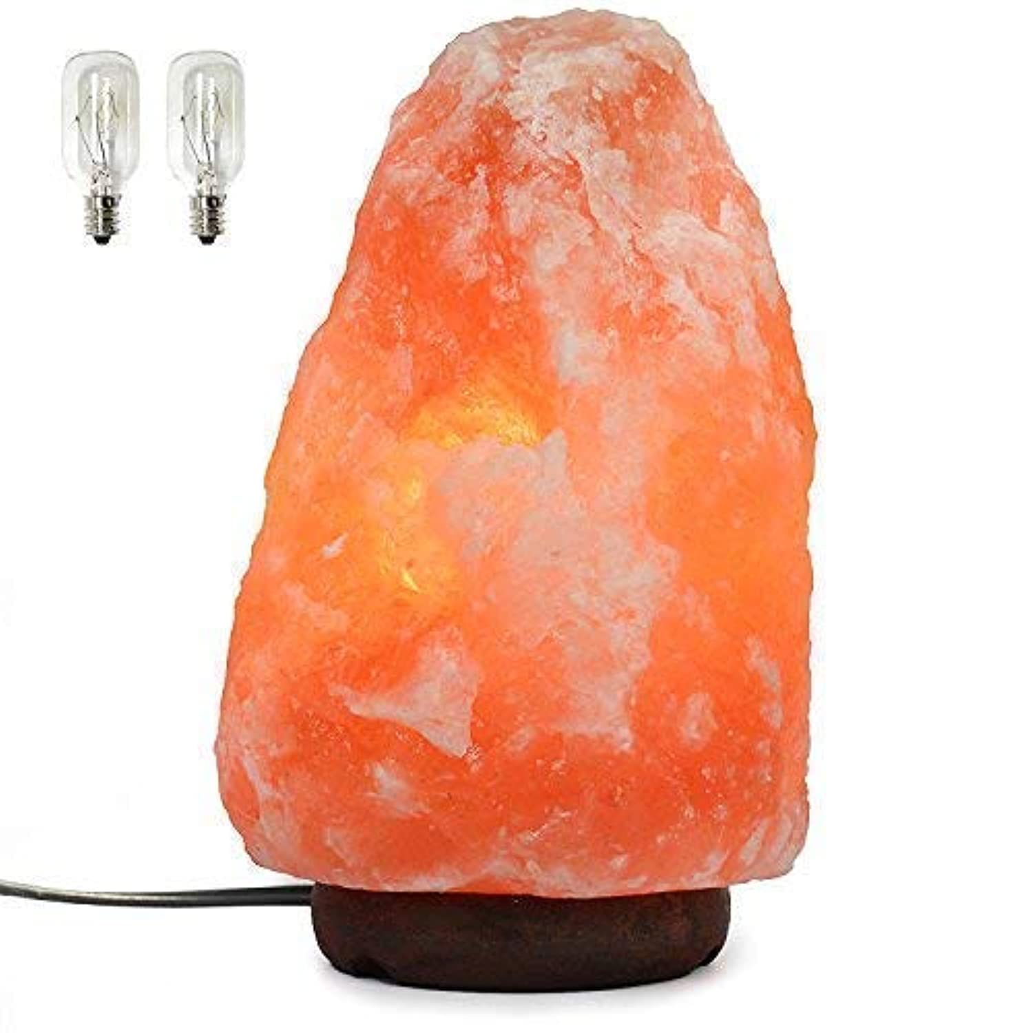 Spantik Himalayan Salt Lamp night light provides a warm, relaxing glow for evenings.