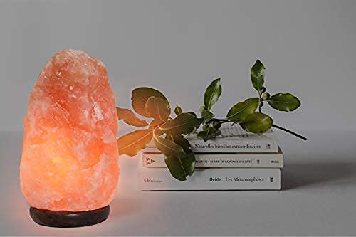 Spantik Himalayan Salt Lamp natural salt crystal radiates soothing light.
