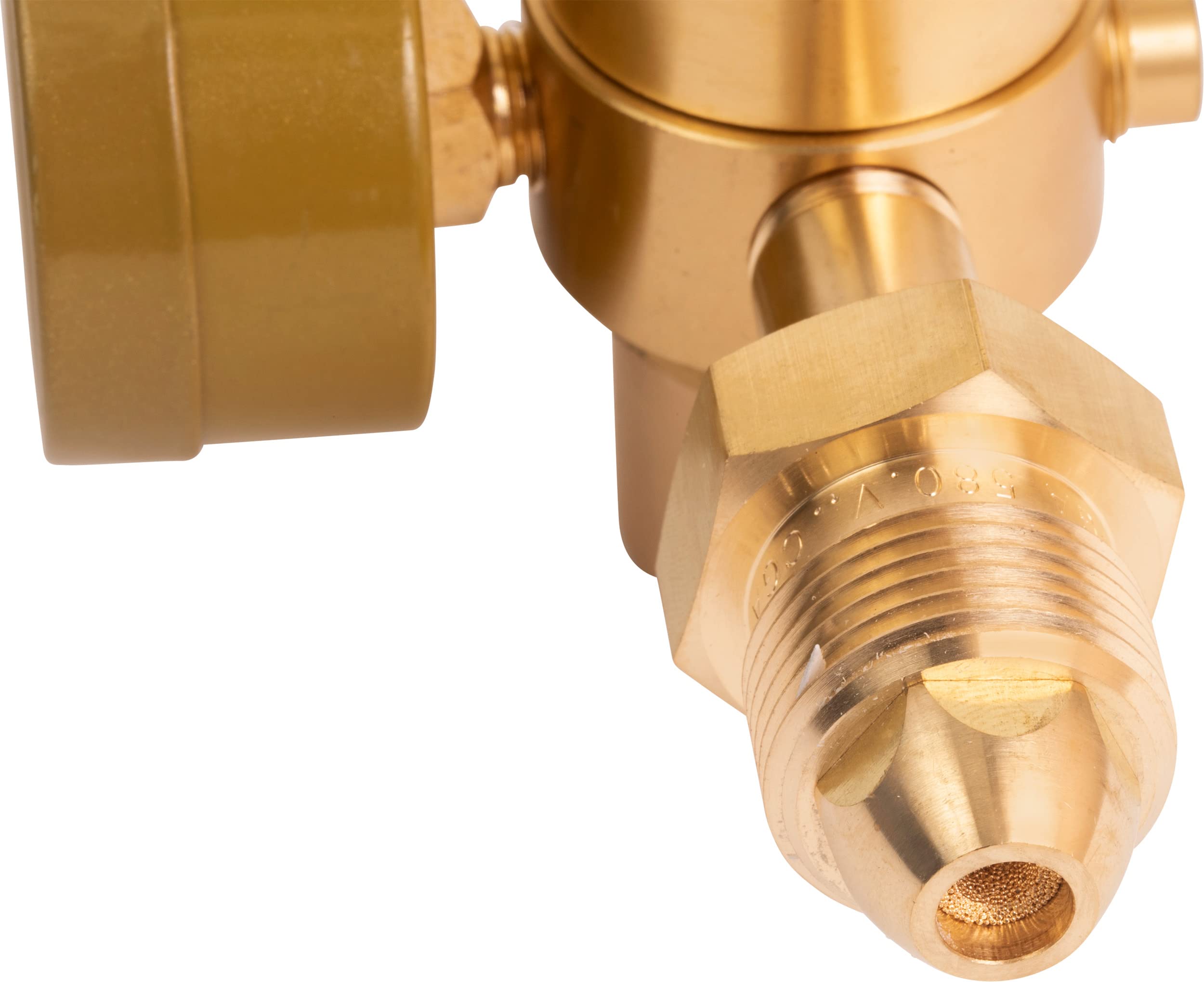 SPARC regulator with UNF-18RH nut attachment for secure hose connections