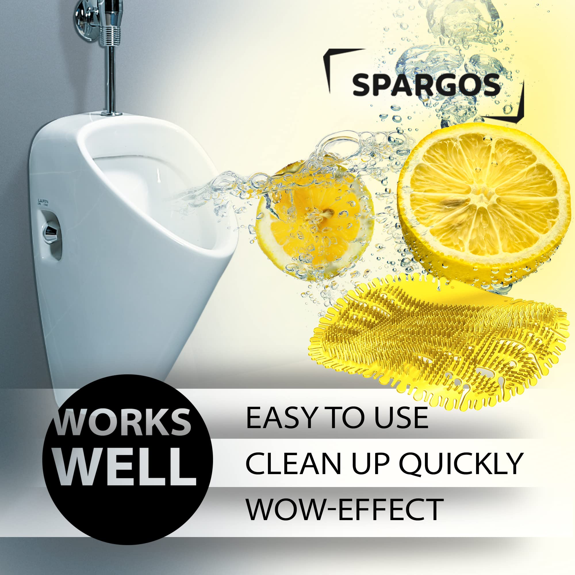 SPARGOS long-lasting lemon fragrance provides up to 30 days of scent.