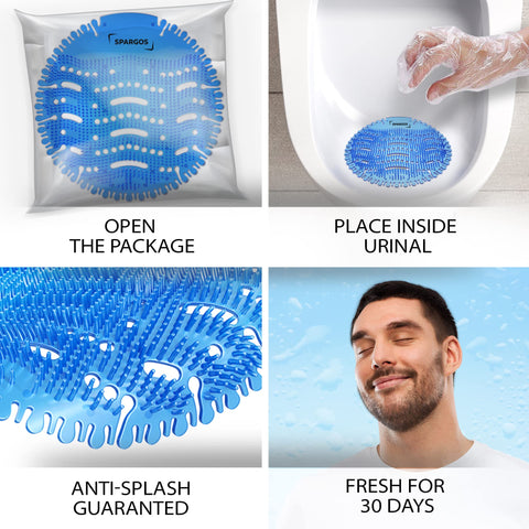 SPARGOS Ocean Breeze fragrance creates a fresh restroom atmosphere.
