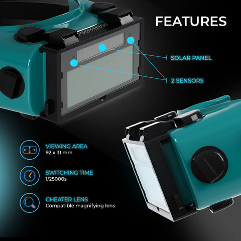 SPARGOS welding goggles ventilation system for cooling wear
