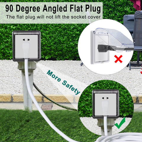 SPARKING outdoor extension cord in yard demonstrates weather-ready performance.