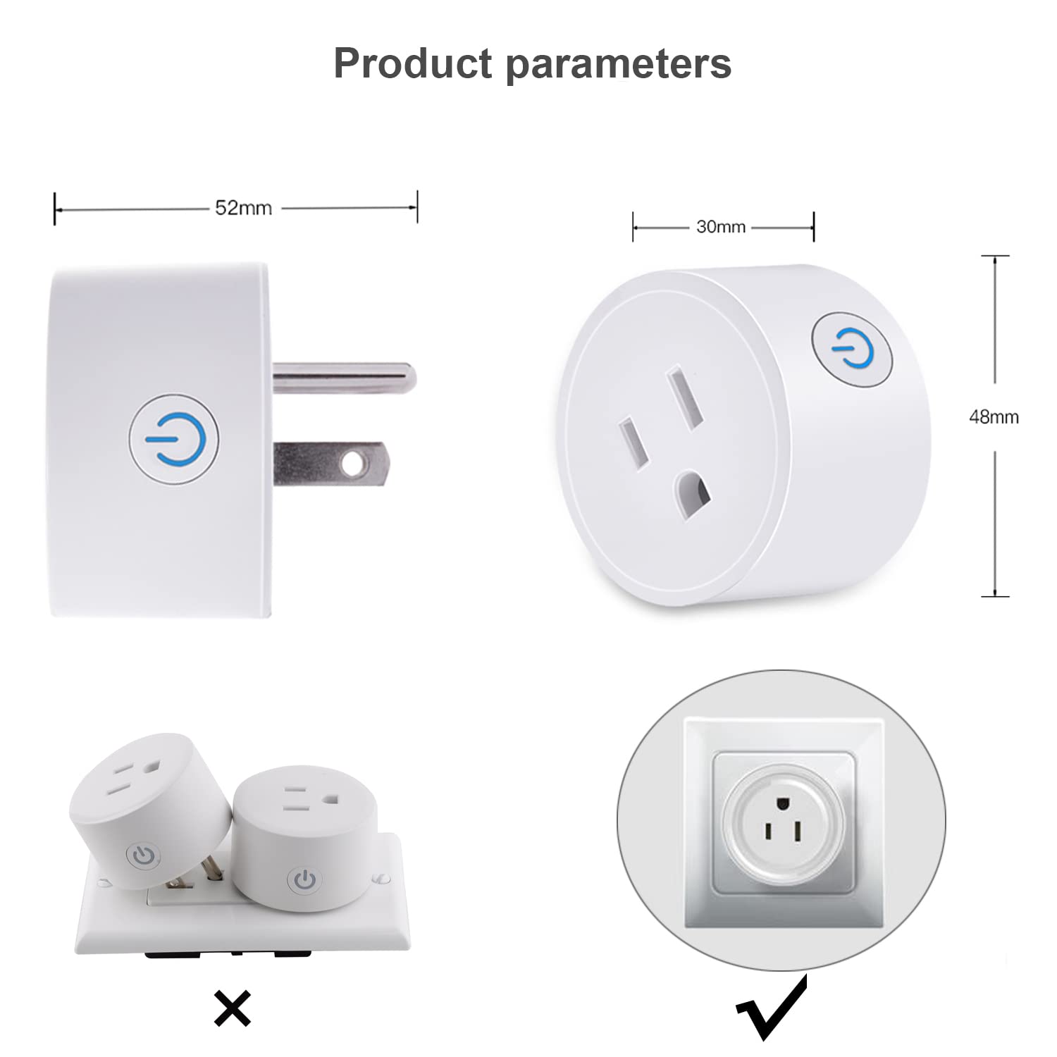 Sparkleiot Tuya WiFi Smart Plug timer function in action