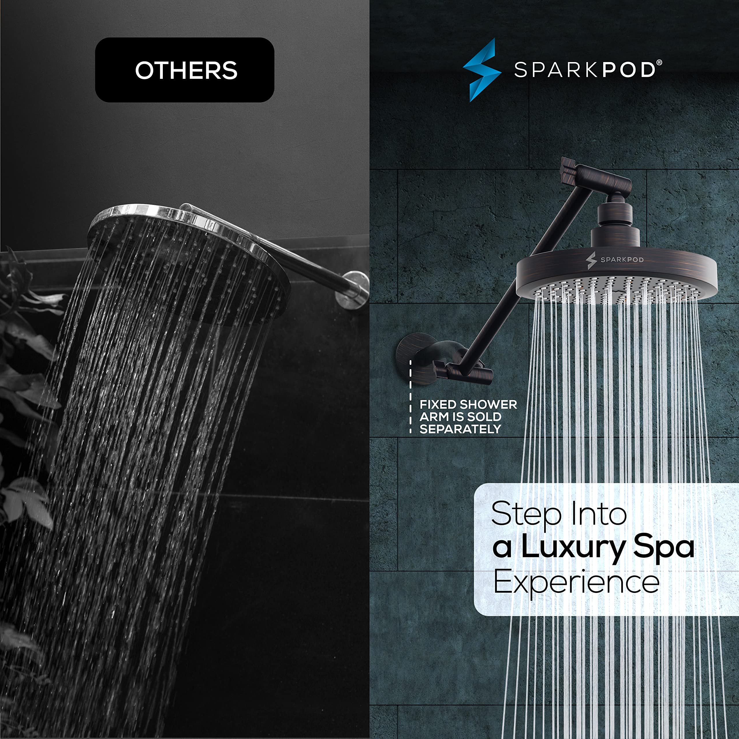 SparkPod 11-inch arm extension increases reach for full coverage