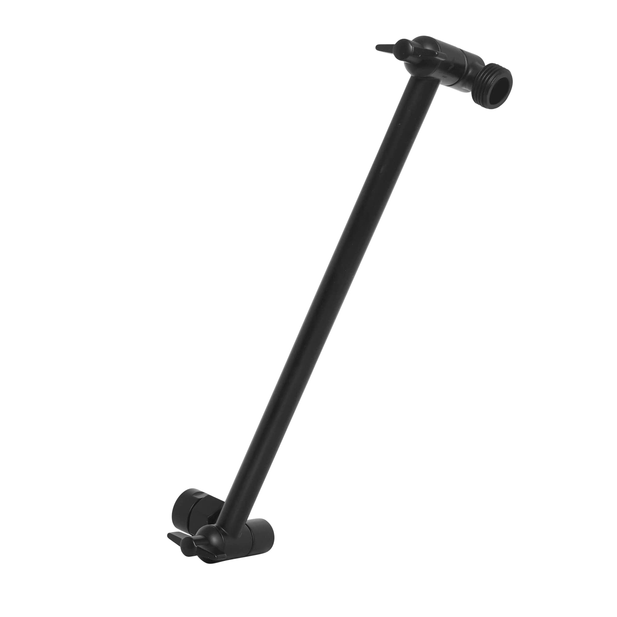 SparkPod 11in brass shower arm in midnight black for adjustable height and angle