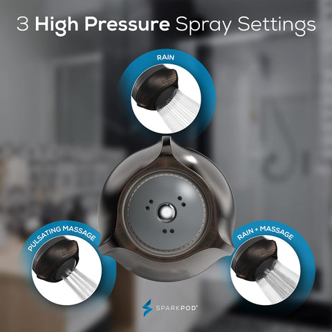 No clog nozzle helps resist lime scale buildup during daily use