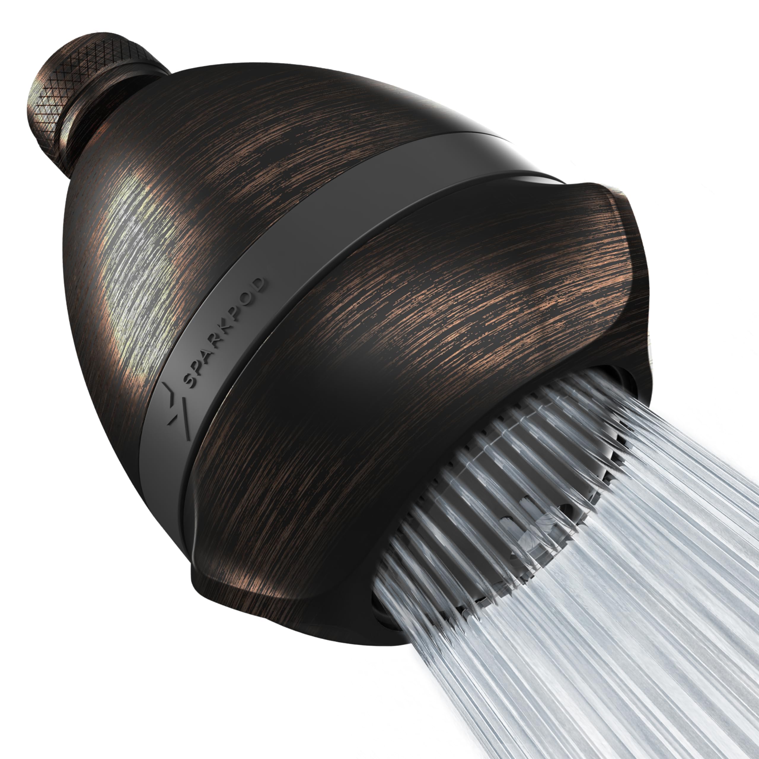 SparkPod 3-Inch shower head with 52 outlets for full coverage and a strong rinse