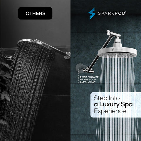 SparkPod extension arm with rotating elbow enabling adjustable spray reach.