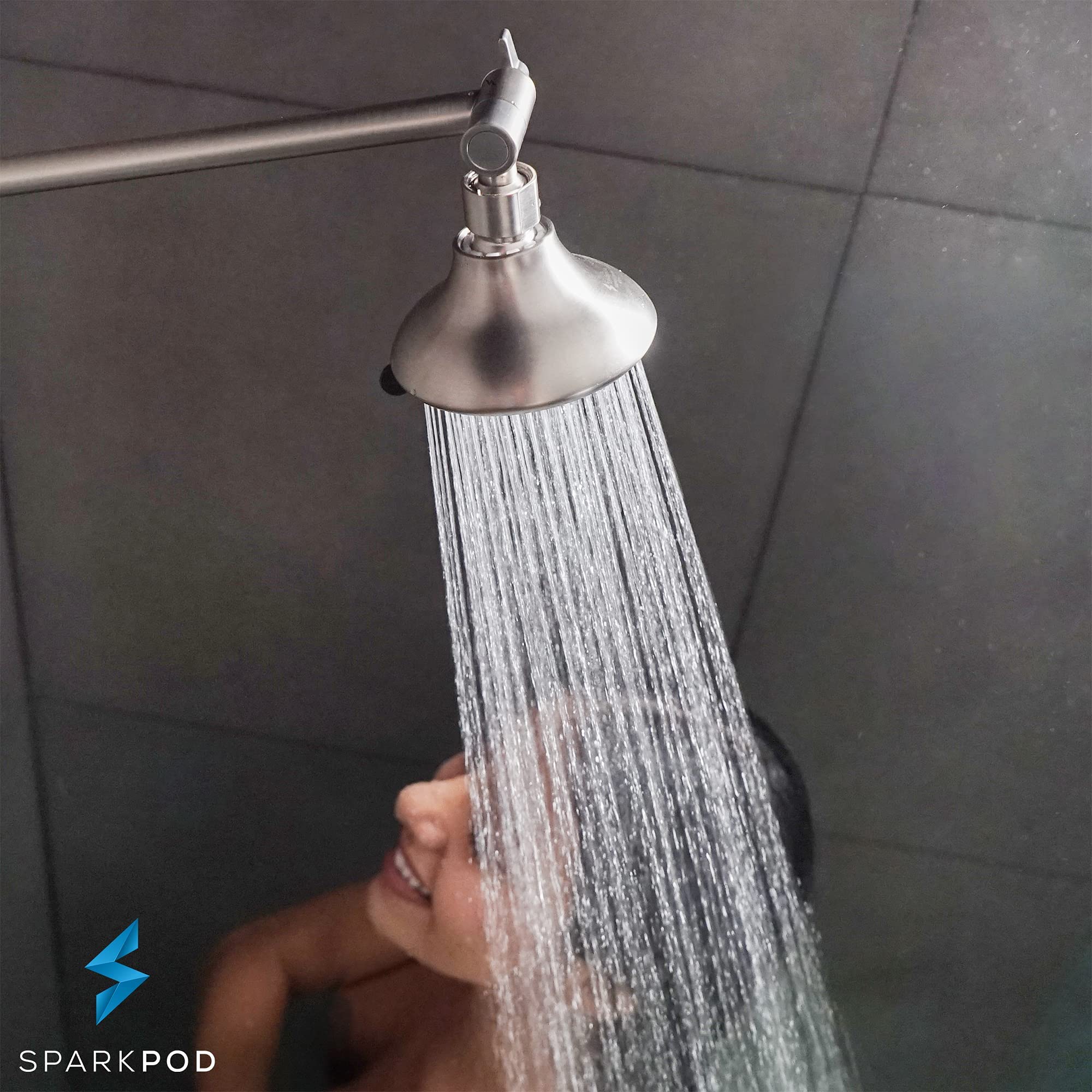 SparkPod heavy-duty design supports up to five pounds for durable head setups.