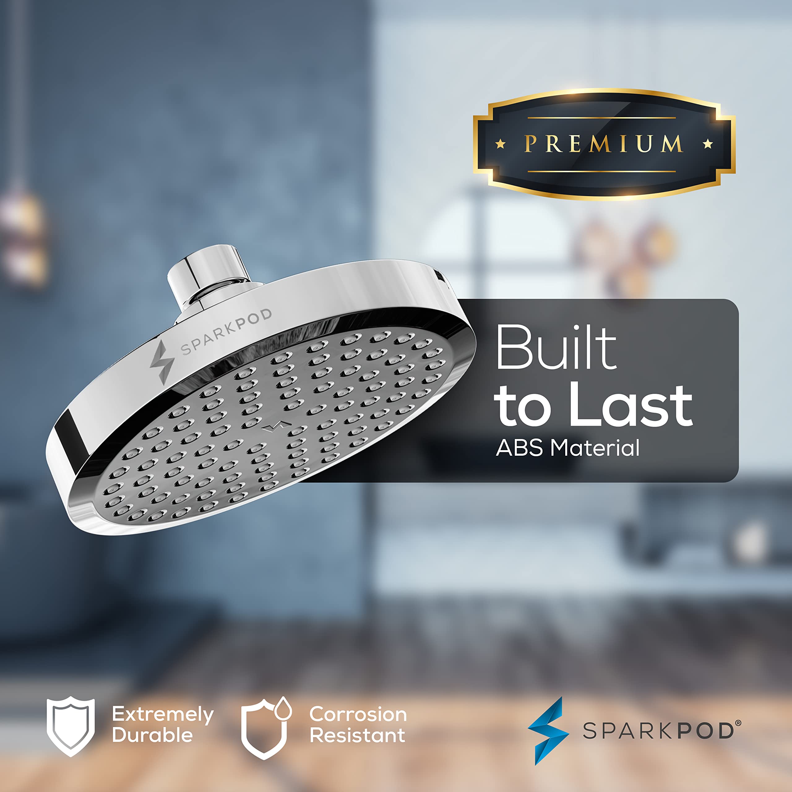 SparkPod included water filter supports smoother water flow.