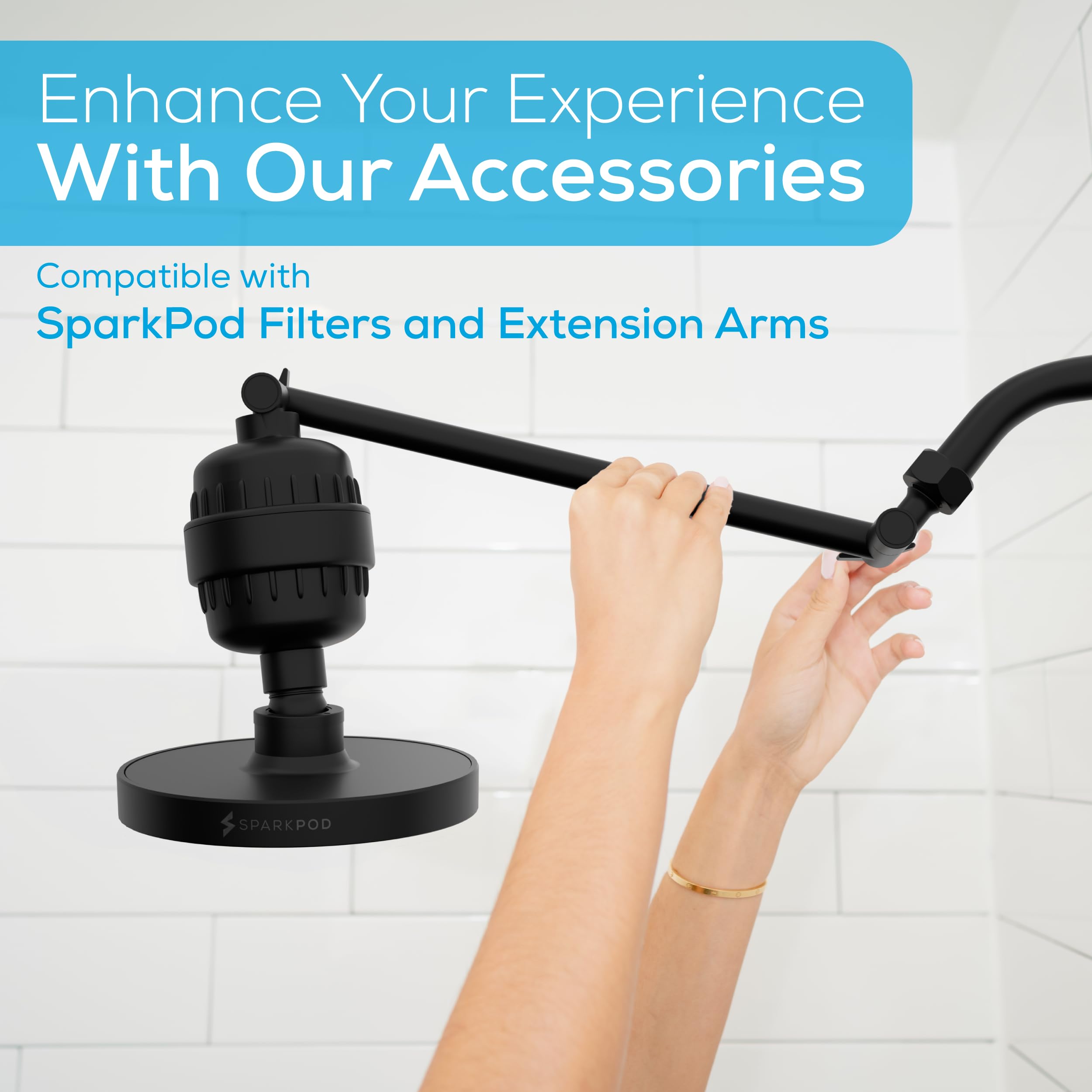 SparkPod maximum 1.8 GPM helps conserve water without reducing comfort.