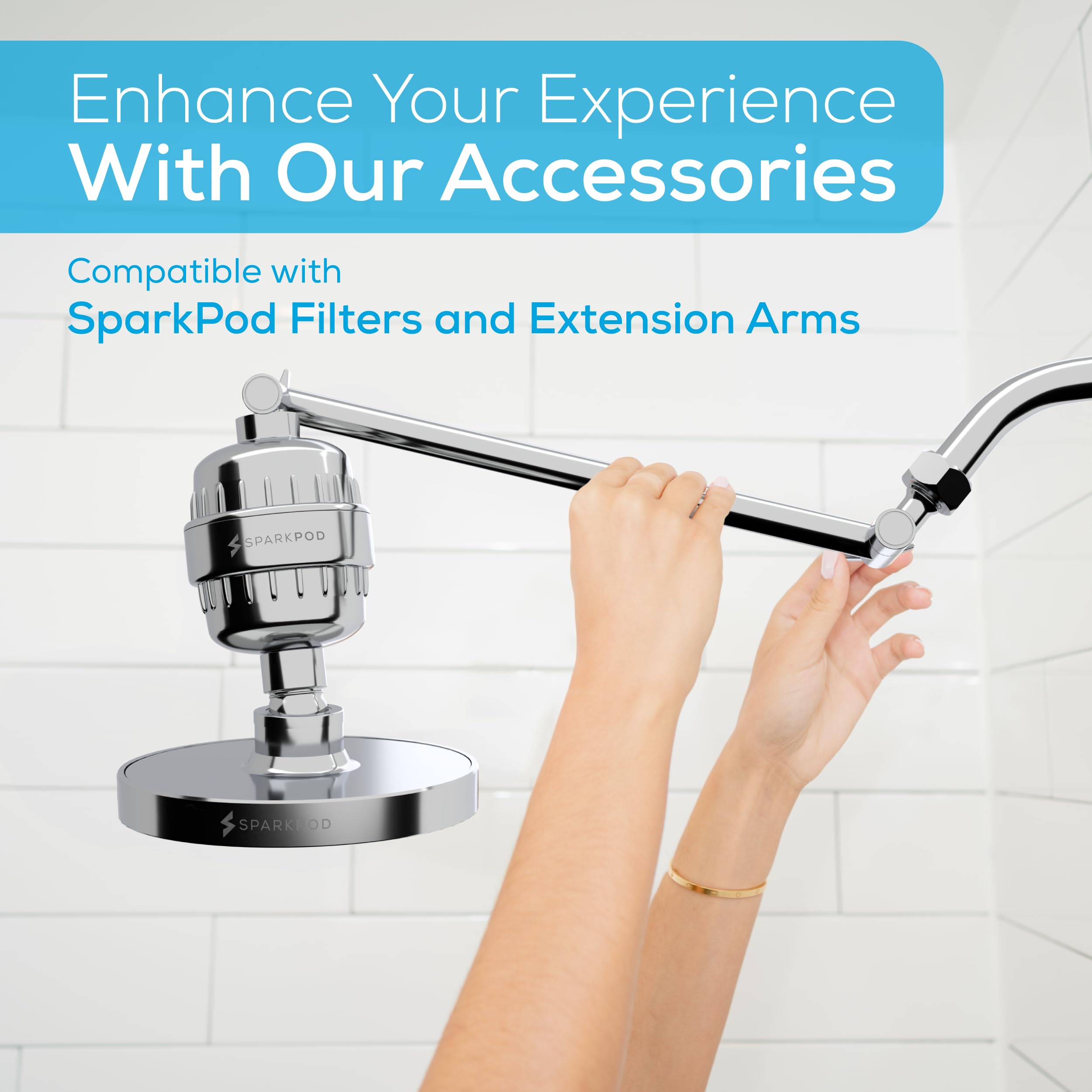 SparkPod includes plumber's tape for a simple, tool-free connection.
