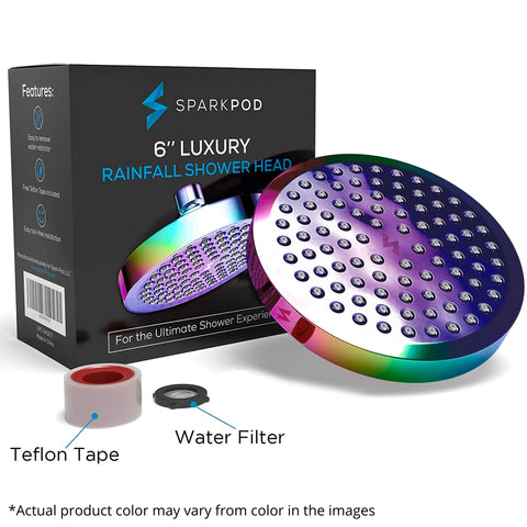 SparkPod 6-inch round head provides broad, even coverage