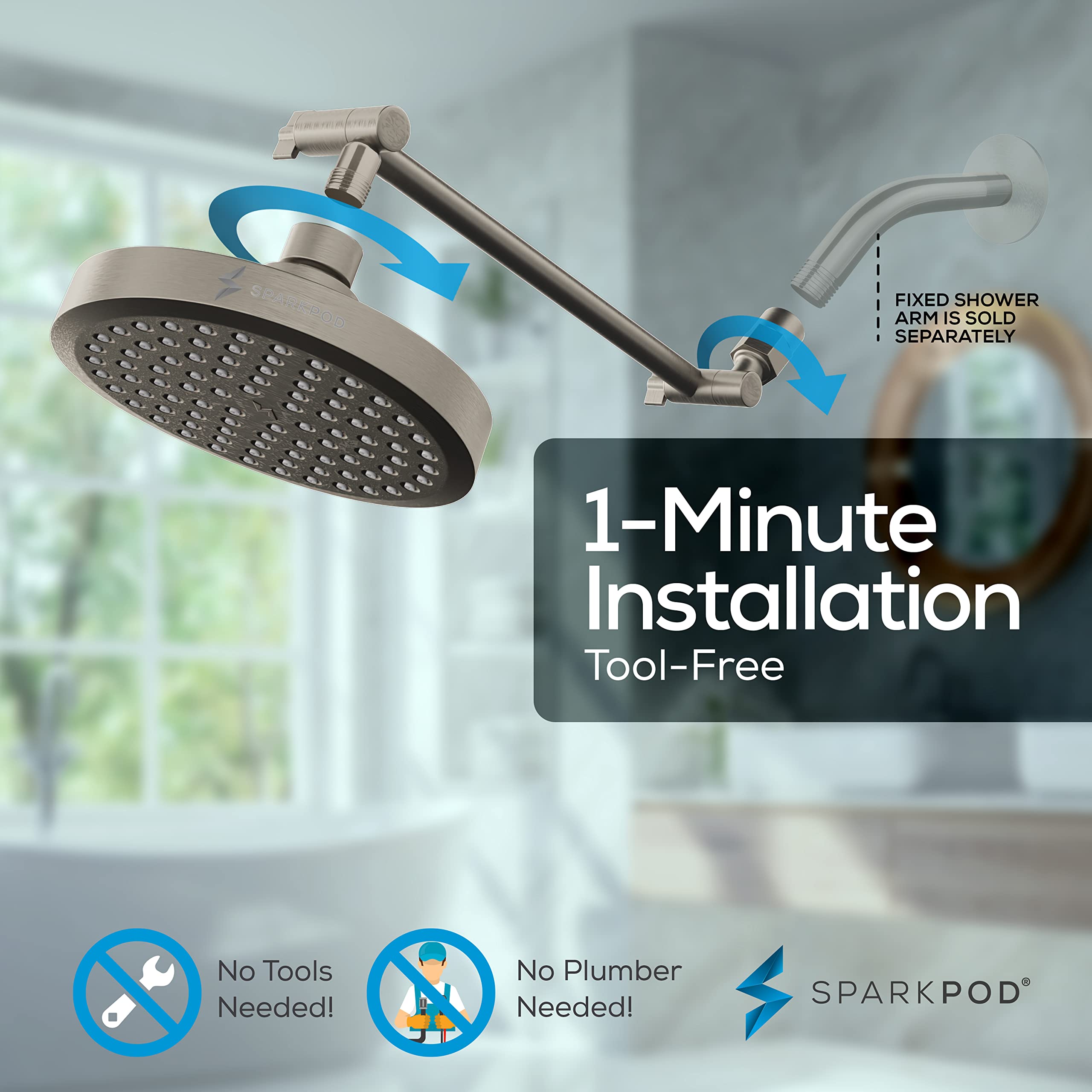 SparkPod rotating elbow enables flexible spray angles