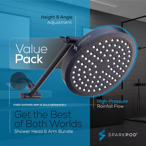 SparkPod rotating elbow allows adjustable spray coverage