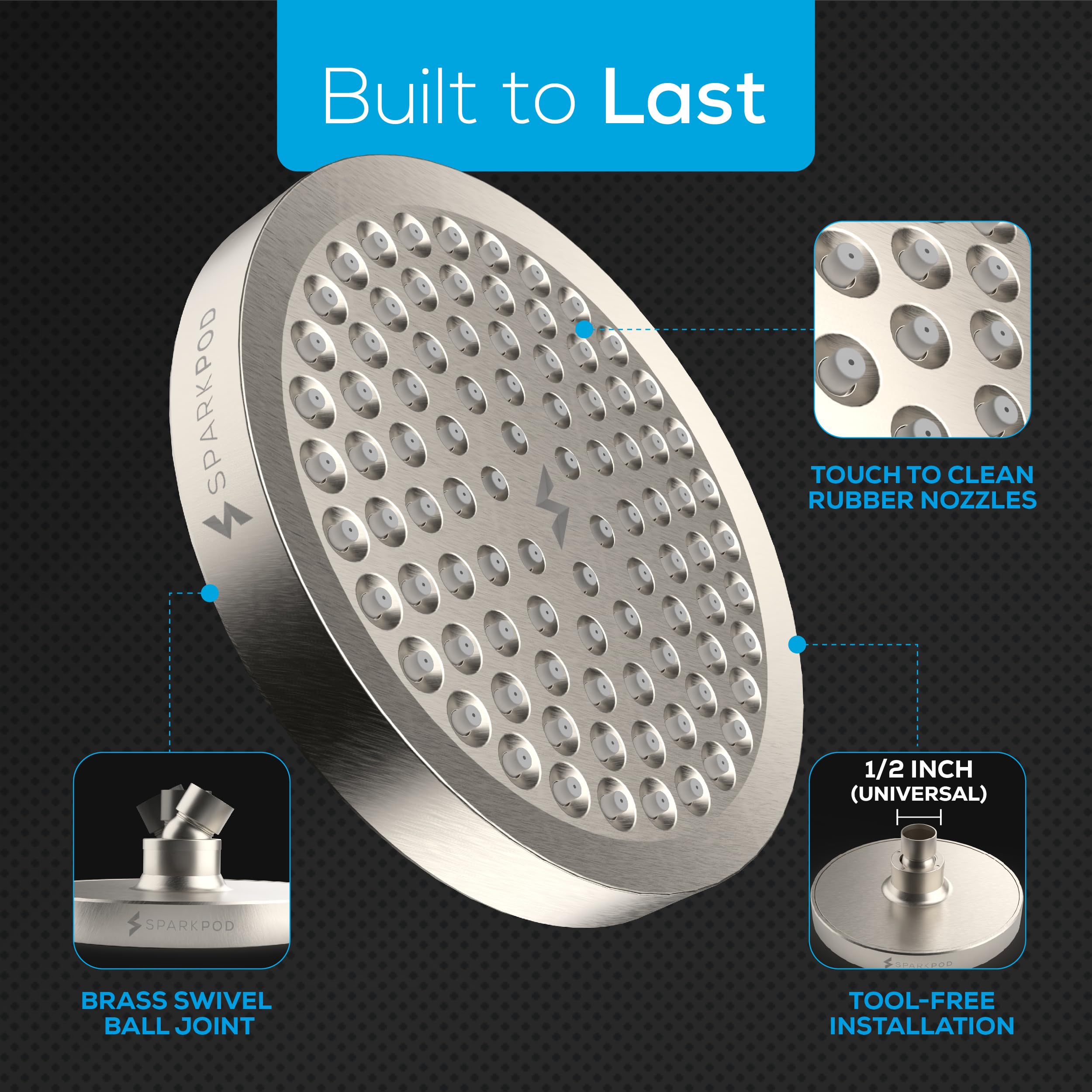 SparkPod includes plumber's tape and water filter