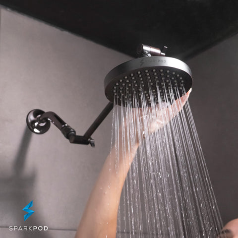 SparkPod installation kit includes plumber's tape and water filter for quick setup