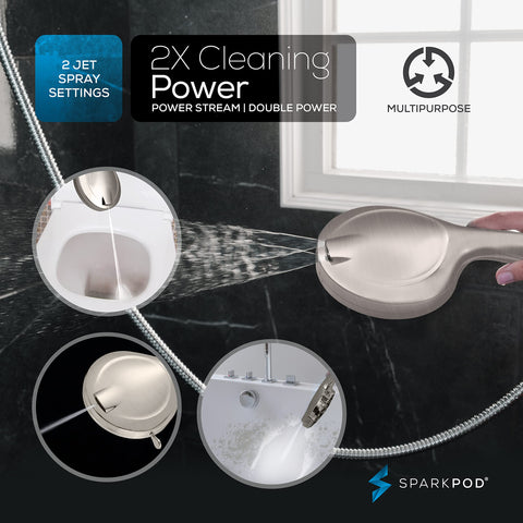 SparkPod touch-to-clean nozzles illustrating easy maintenance after use