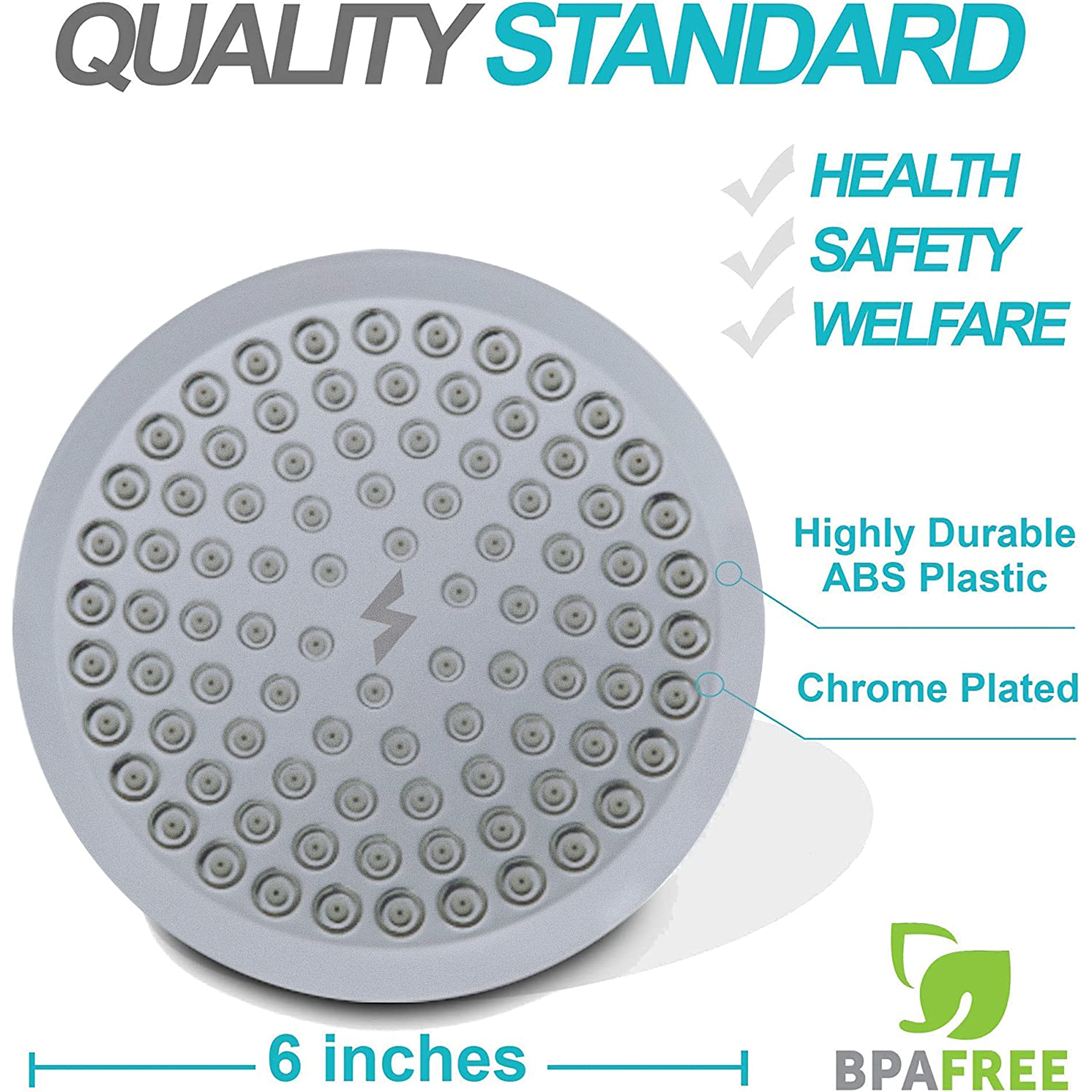 SparkPod water filter included helps maintain water quality during showers.