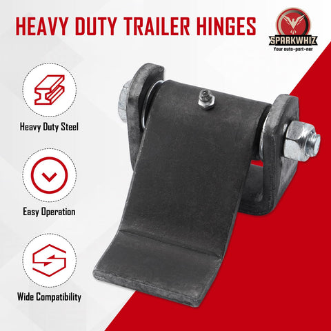 Sparkwhiz dump trailer door hinge long leaf strap supports reliable, smooth door operation.