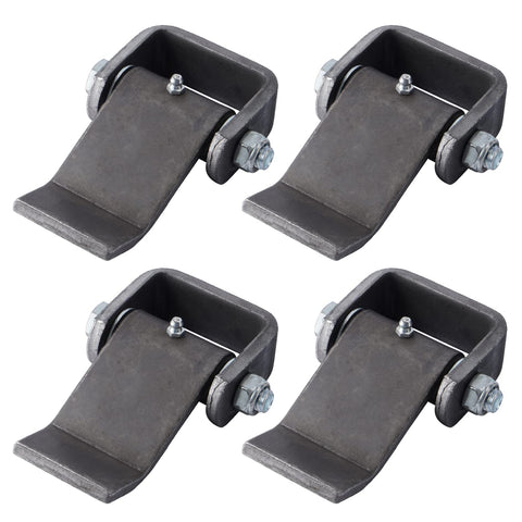 Sparkwhiz weld-on trailer hinge with heavy-duty greaseable design for durable towing performance.