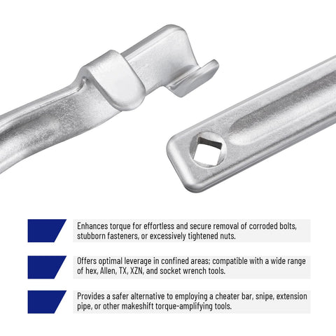 SPARKWHIZ 1/2-inch drive adapter expands tool versatility.