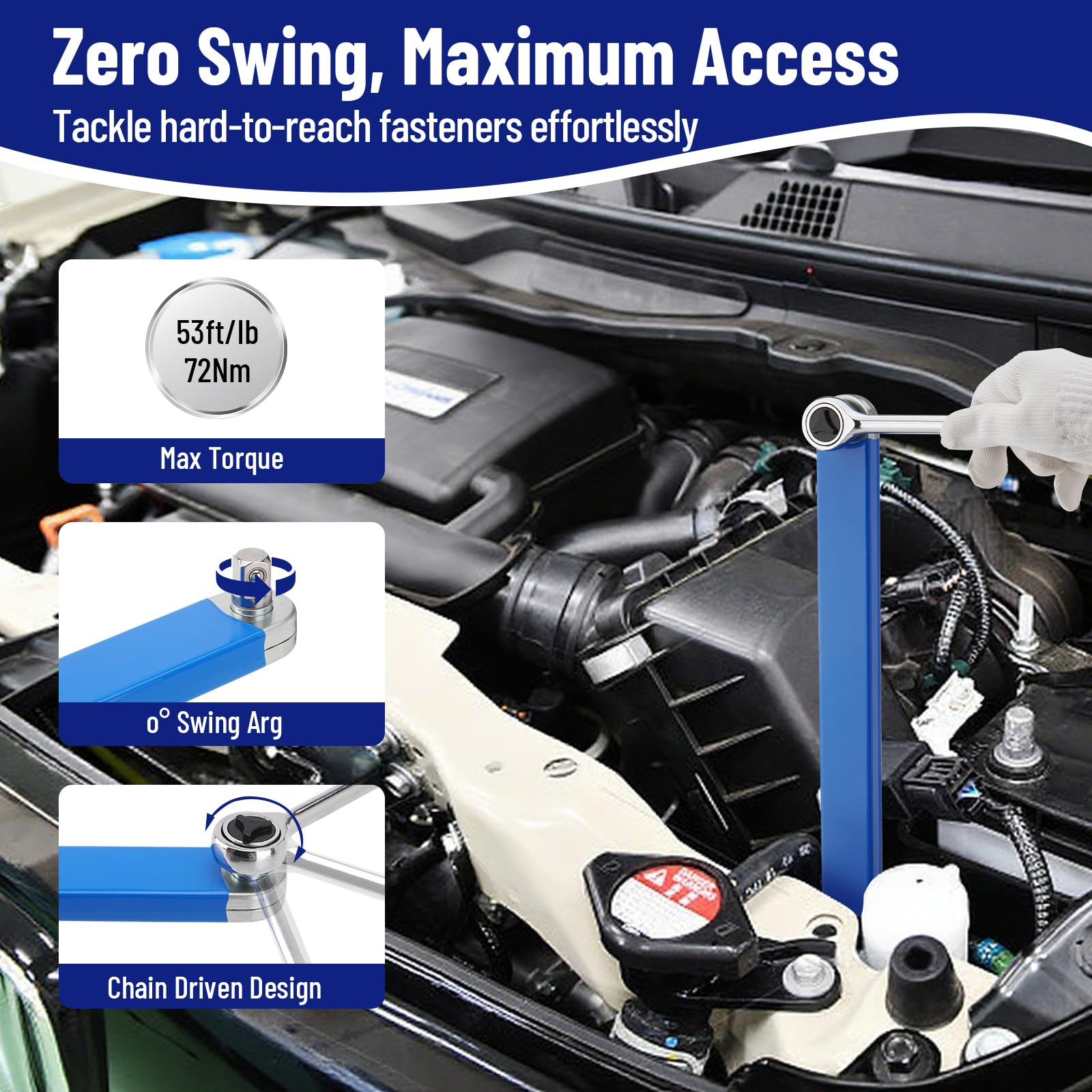 SPARKWHIZ included socket ready to use with extender kit.