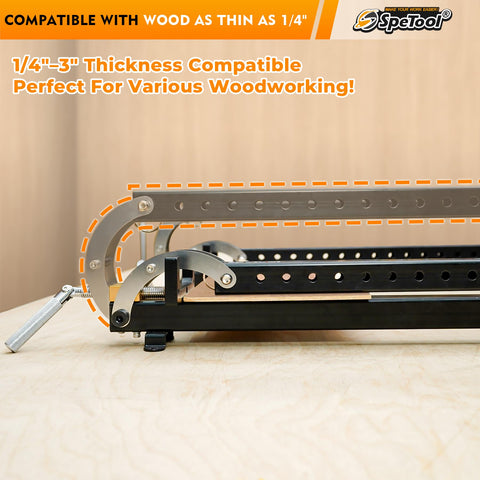 Powder-coated finish resists glue messes and simplifies surface cleanup.