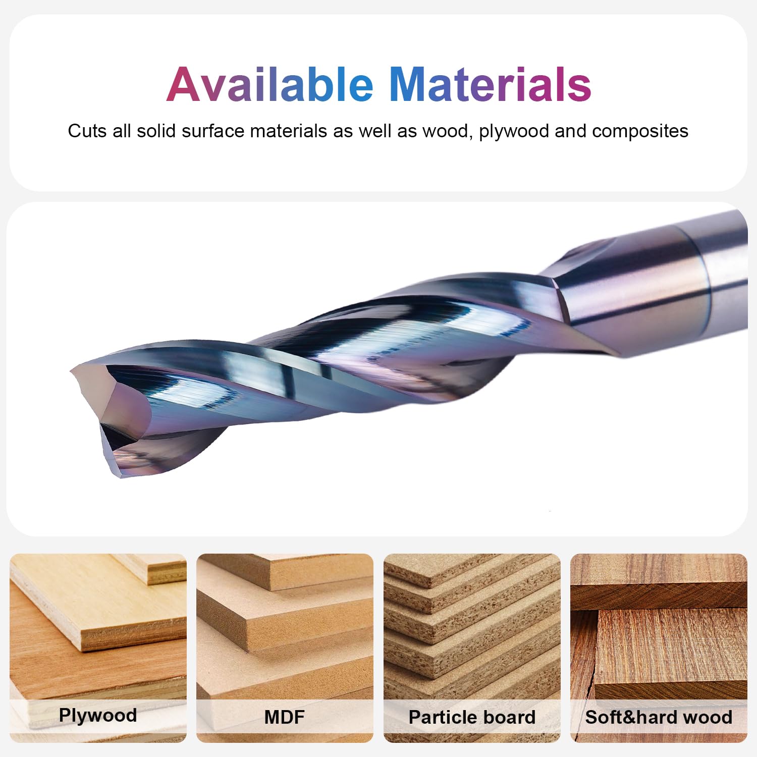 SpeTool durable carbide router bit delivers precise, consistent cuts.