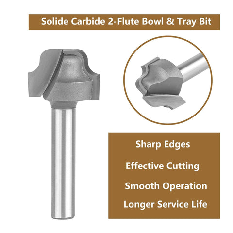 SpeTool two-flute router bit for smooth cuts in wood
