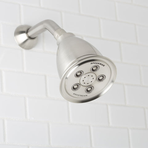 Speakman Anystream dial adjustment enabling effortless spray transitions.