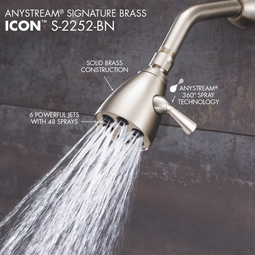 Solid brass construction emphasizes durability and a premium feel.