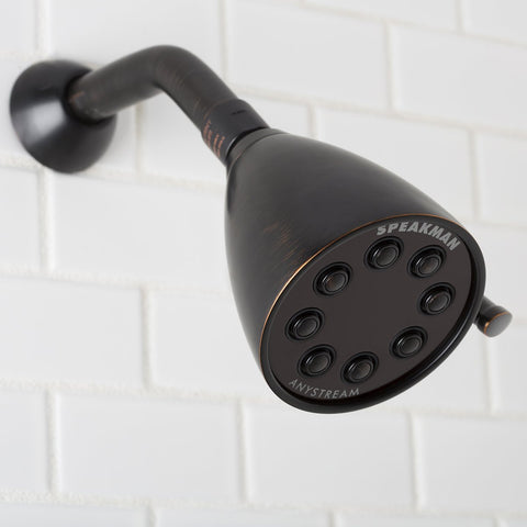 Speakman Icon S-2251 showing Anystream 360° technology for versatile spray options.