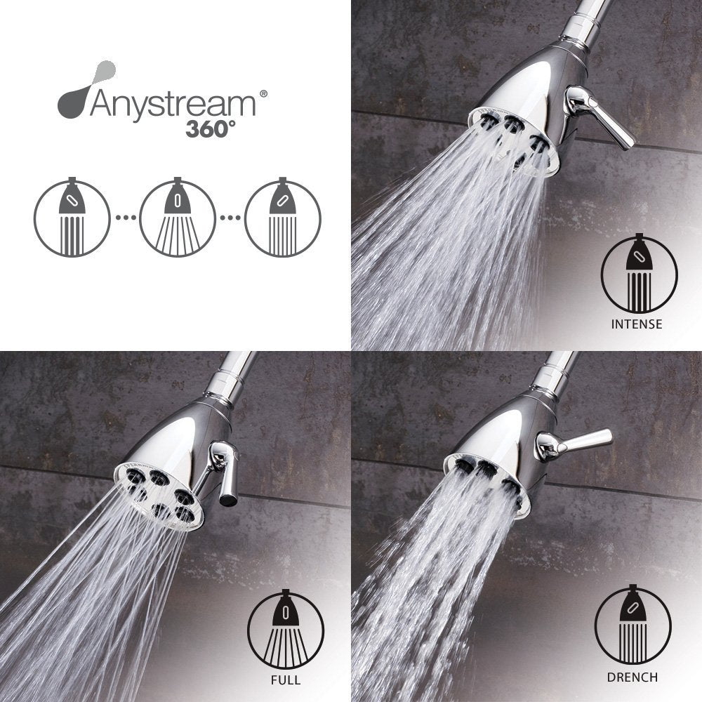 Speakman oil-rubbed bronze finish adds luxury and corrosion resistance.