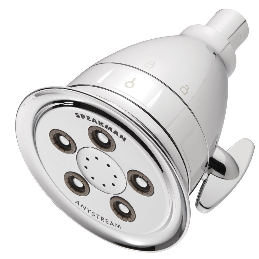Speakman S-2005-HBF filtered shower head front view with filtration