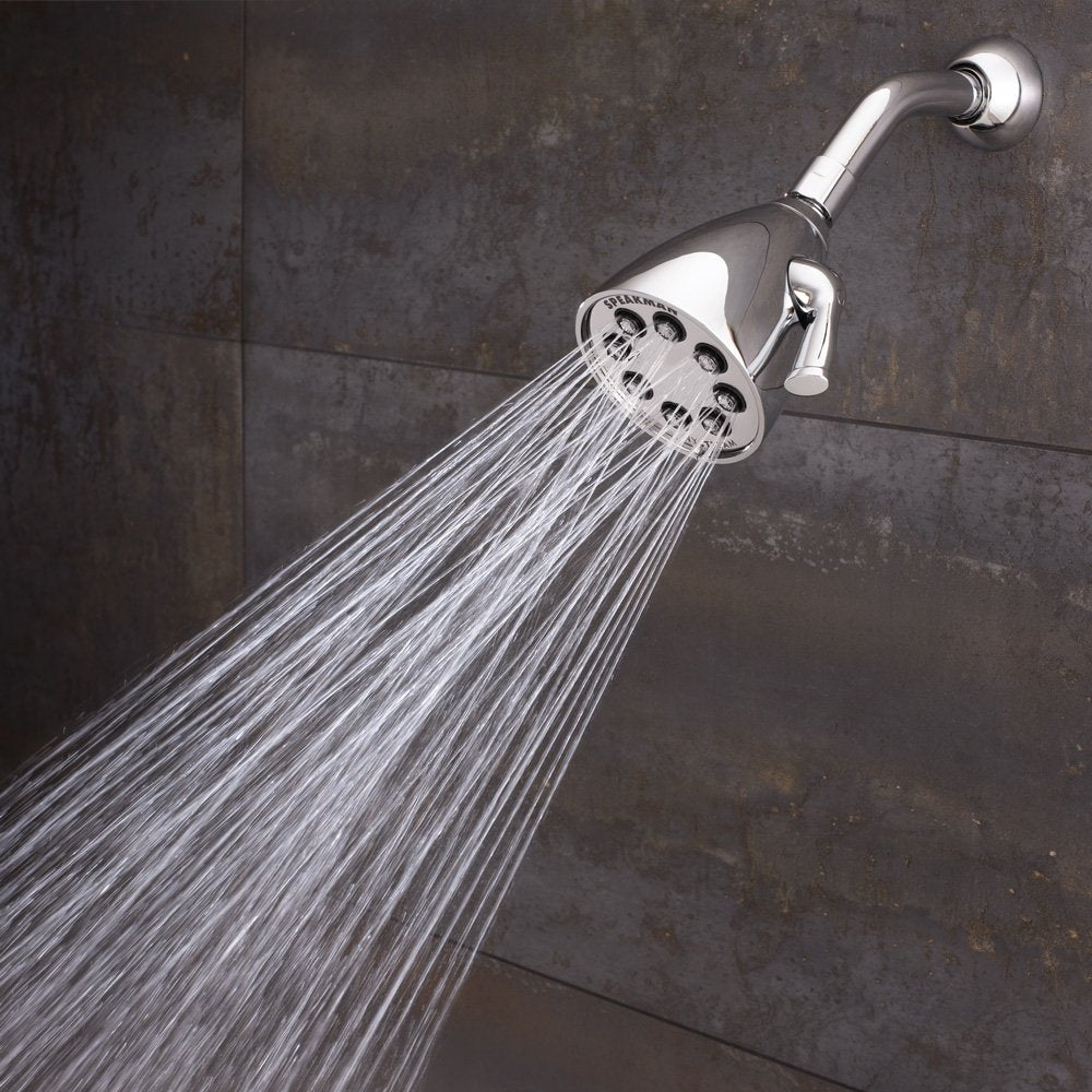 Intense mode on Speakman S-2251 Icon Anystream delivers focused water flow.