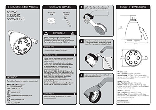 Speakman S-2252-E175 professional-quality brand reflecting trusted plumbing heritage