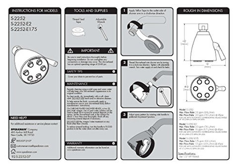 Speakman S-2252-E175 professional-quality brand reflecting trusted plumbing heritage