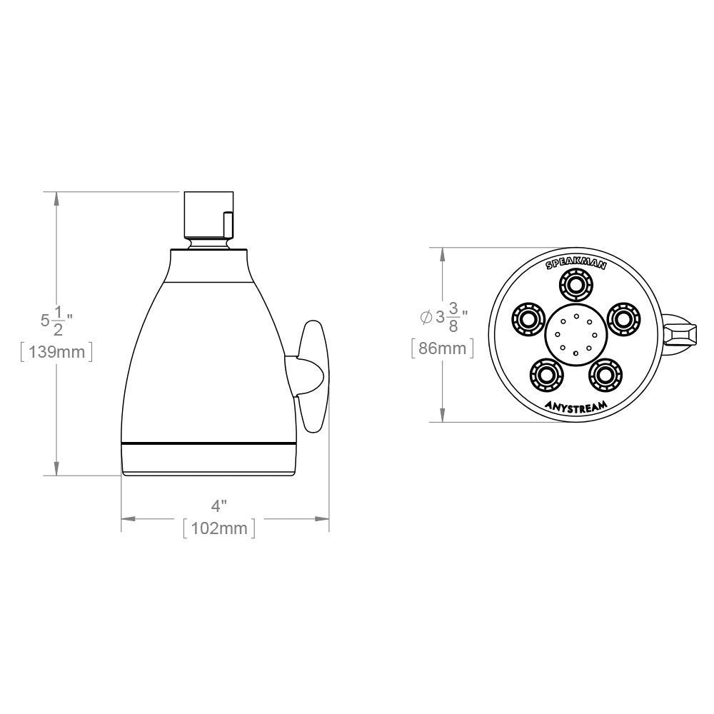  Speakman S-2005-H self-cleaning plungers resist mineral buildup.